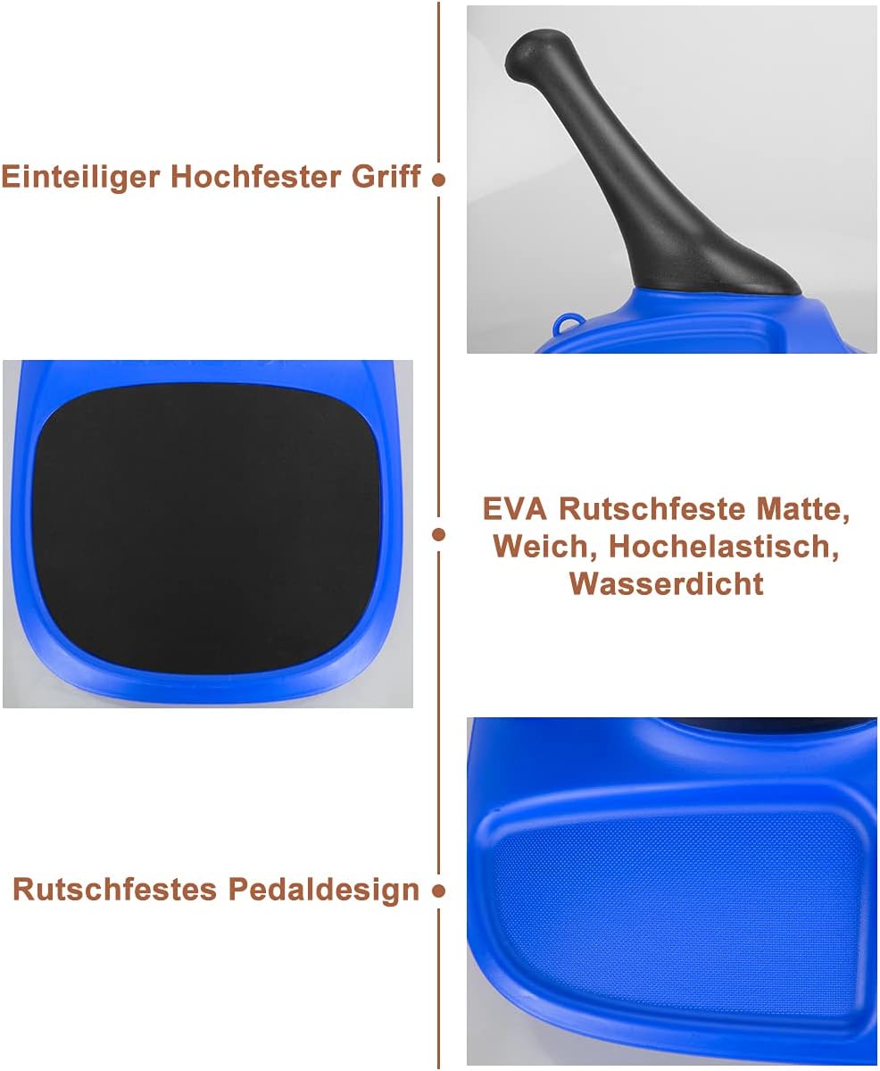 Schlitten Rasantes Wintervergnügen - Rodel & Bob Schlitten für Kinder, (Erwachsene - HDPE Material, ergonomisches Design), Spaß für die ganze Familie - Cooler Schnee- und Rodelspaß im Winter