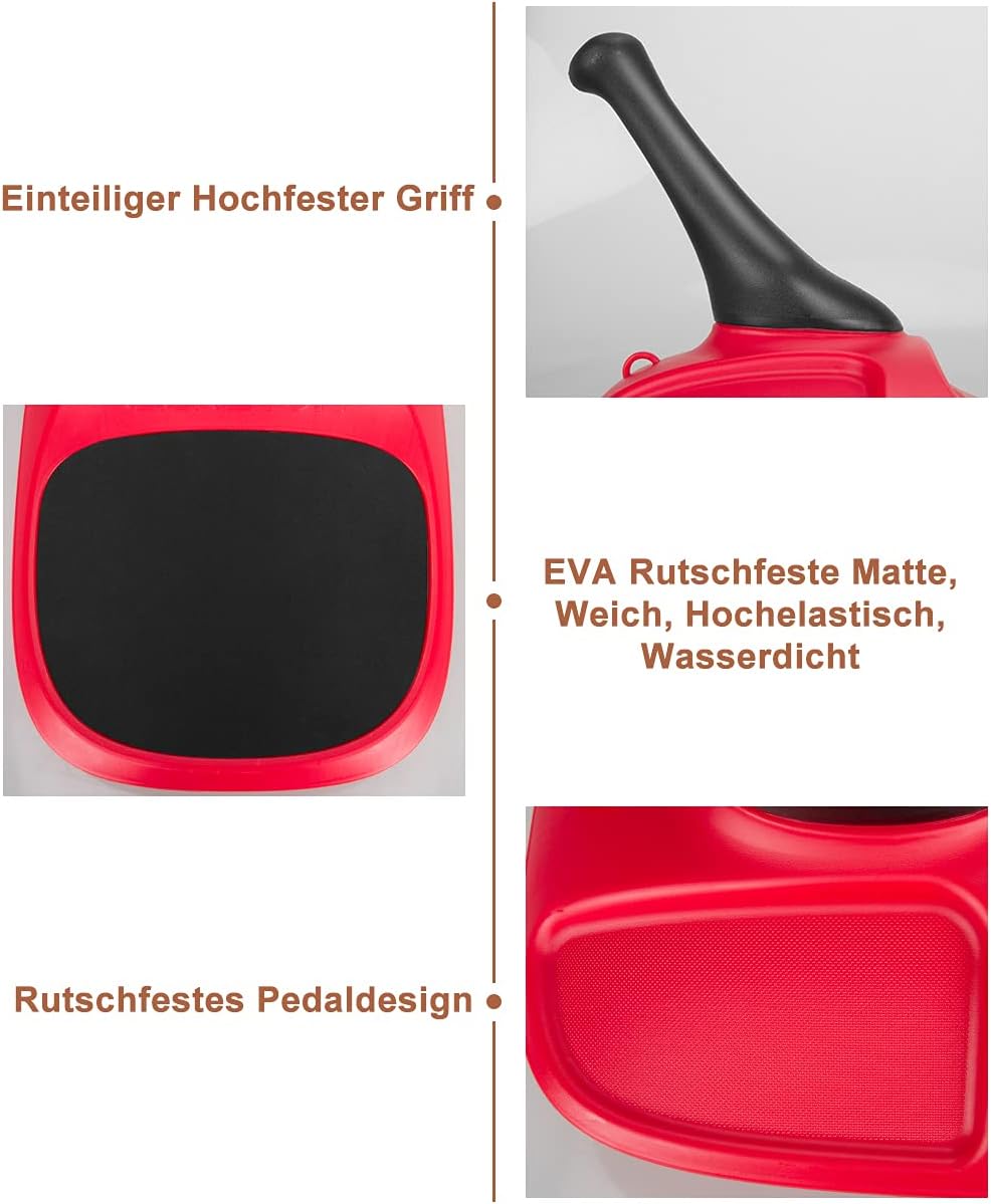 Schlitten Rasantes Wintervergnügen - Rodel & Bob Schlitten für Kinder, (Erwachsene - HDPE Material, ergonomisches Design), Spaß für die ganze Familie - Cooler Schnee- und Rodelspaß im Winter