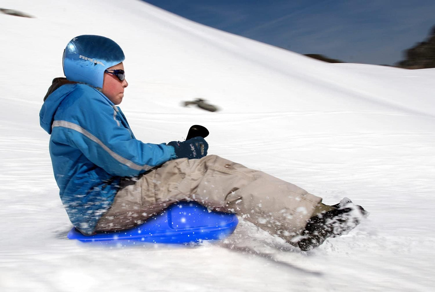 Schlitten Rasantes Wintervergnügen - Rodel & Bob Schlitten für Kinder, (Erwachsene - HDPE Material, ergonomisches Design), Spaß für die ganze Familie - Cooler Schnee- und Rodelspaß im Winter