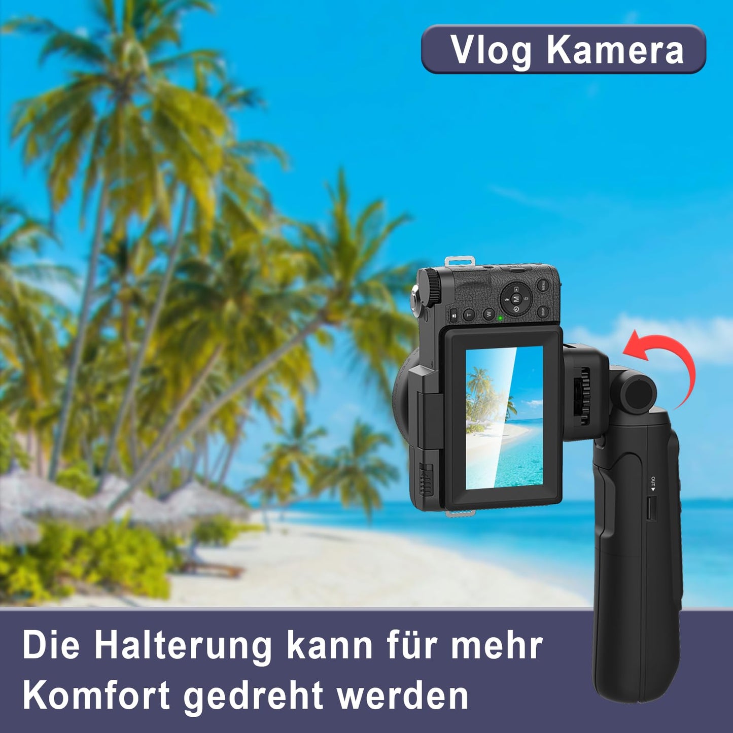 V-LOG Kamera Digitalkamera für Live-Streaming Kompaktkamera 48 MP