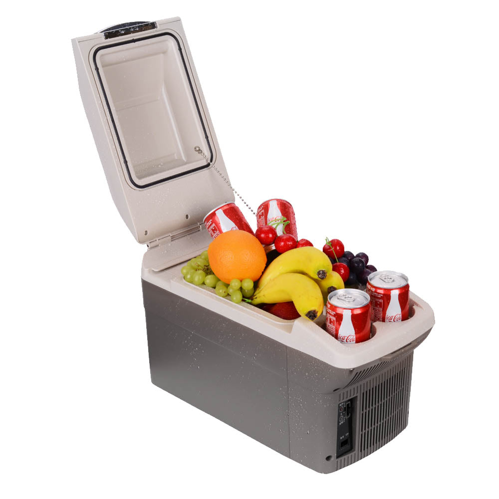 Elektrische Kühlbox 9L Grau  Mini-Kühlschrank Auto Kühlbox 12V für KF