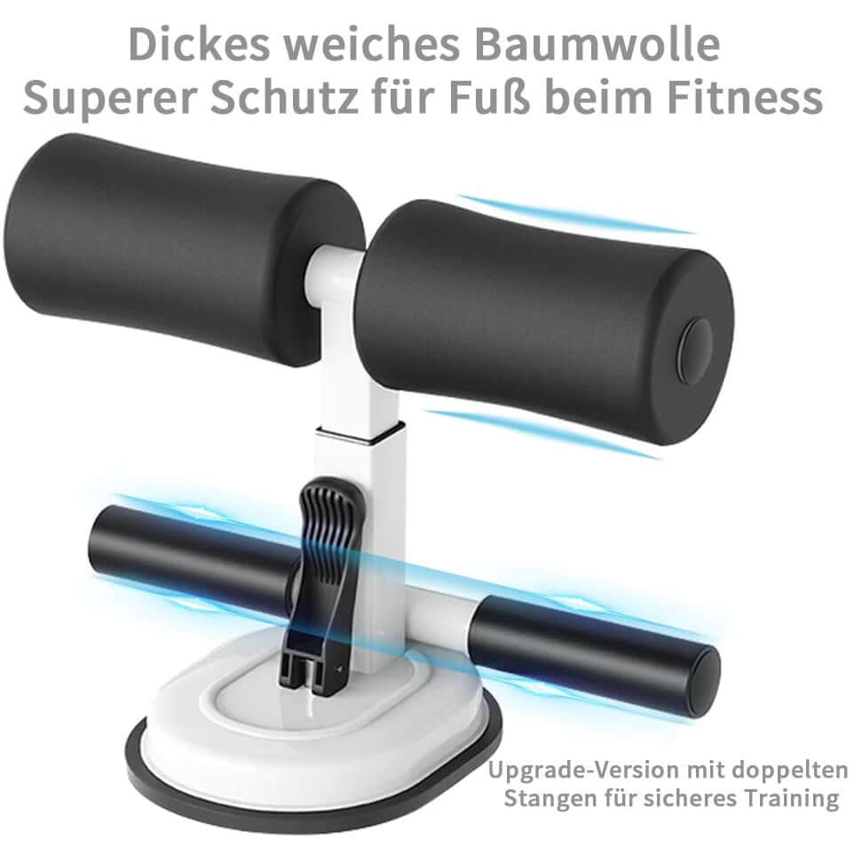 Tragbarer und selbstansaugender Sit-up Bar Bauchtrainer, 2 Stangen