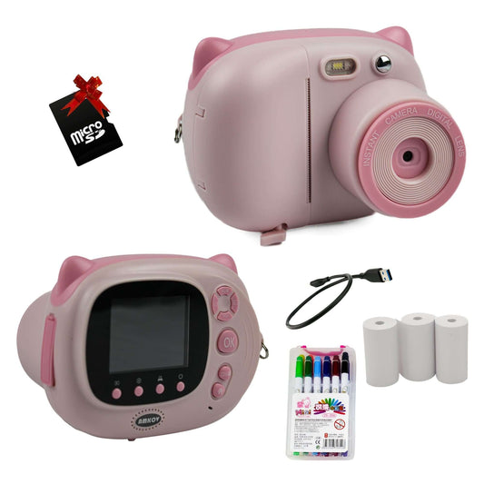 Kreative Kinderkamera, Sofortbildkamera, WIFI, Pink